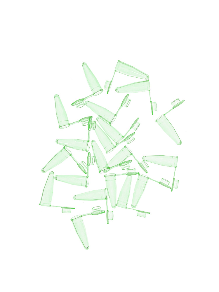 1000pcs 0.2ml PCR Tube with Flat Cap, Microcentrifuge Tube, 0.1ml PCR Reaction Tube, MH-PCR02