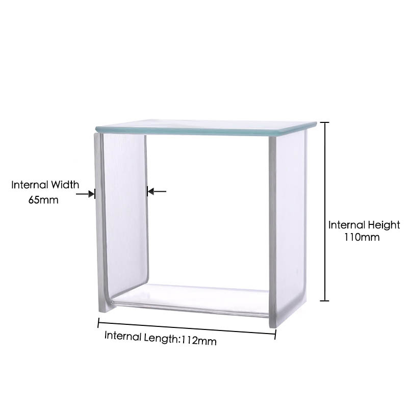 MUHWA Borosilicate glass chromatography tank, TLC Developing Tank, Heavy Duty Borosilicate Glass Square Chromatography TLC Developing Chamber with Lid for Lab Research