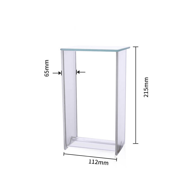 MUHWA Borosilicate glass chromatography tank, TLC Developing Tank, Heavy Duty Borosilicate Glass Square Chromatography TLC Developing Chamber with Lid for Lab Research