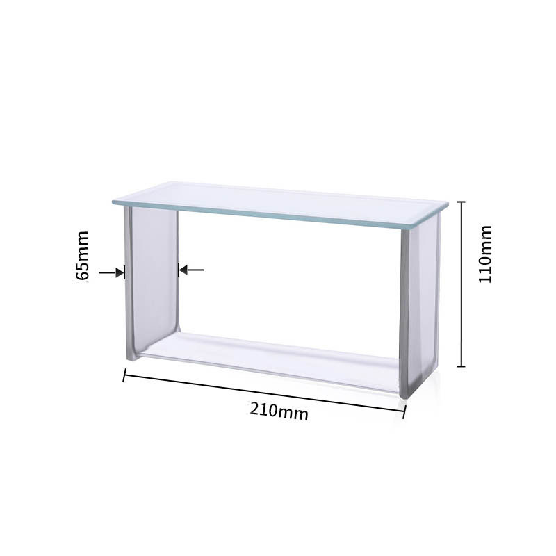MUHWA Borosilicate glass chromatography tank, TLC Developing Tank, Heavy Duty Borosilicate Glass Square Chromatography TLC Developing Chamber with Lid for Lab Research