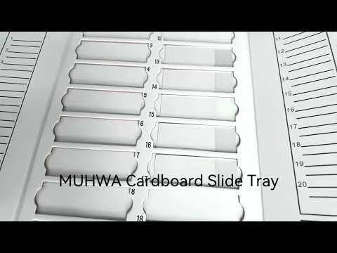 MUHWA 20 Places Cardboard Slide Tray