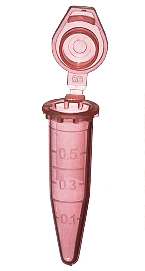 MUHWA 1000PCS Polypropylene Graduated Microcentrifuge Tube with Snap Cap, 0.5ml Capacity Microtubes