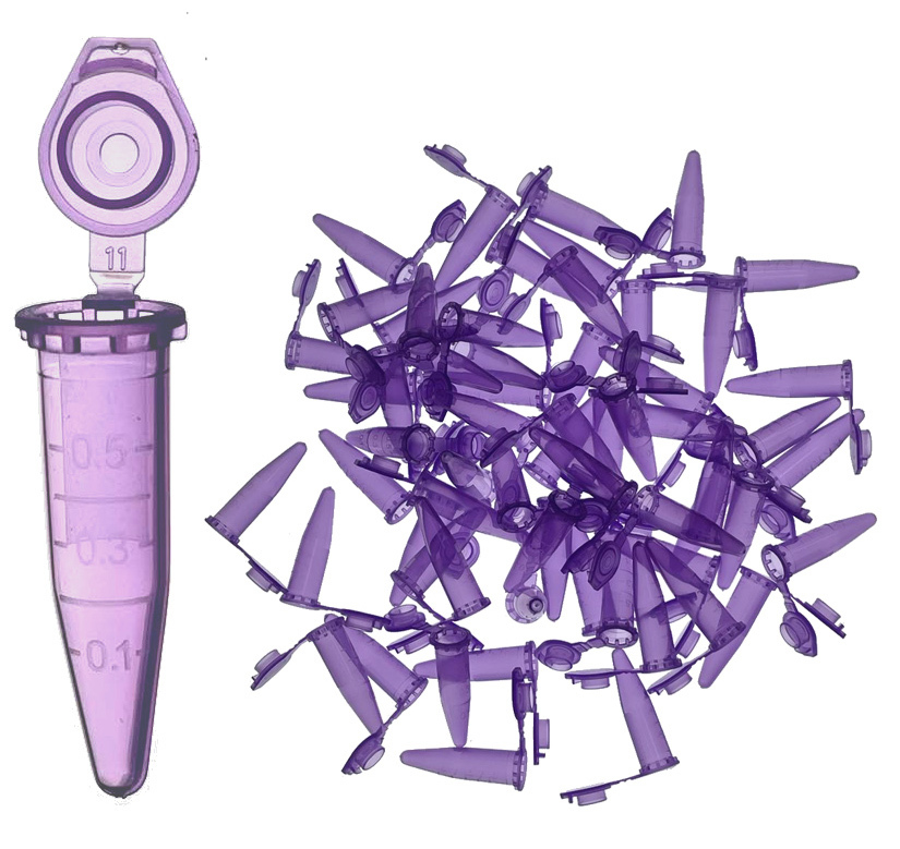 MUHWA 1000PCS Polypropylene Graduated Microcentrifuge Tube with Snap Cap, 0.5ml Capacity Microtubes