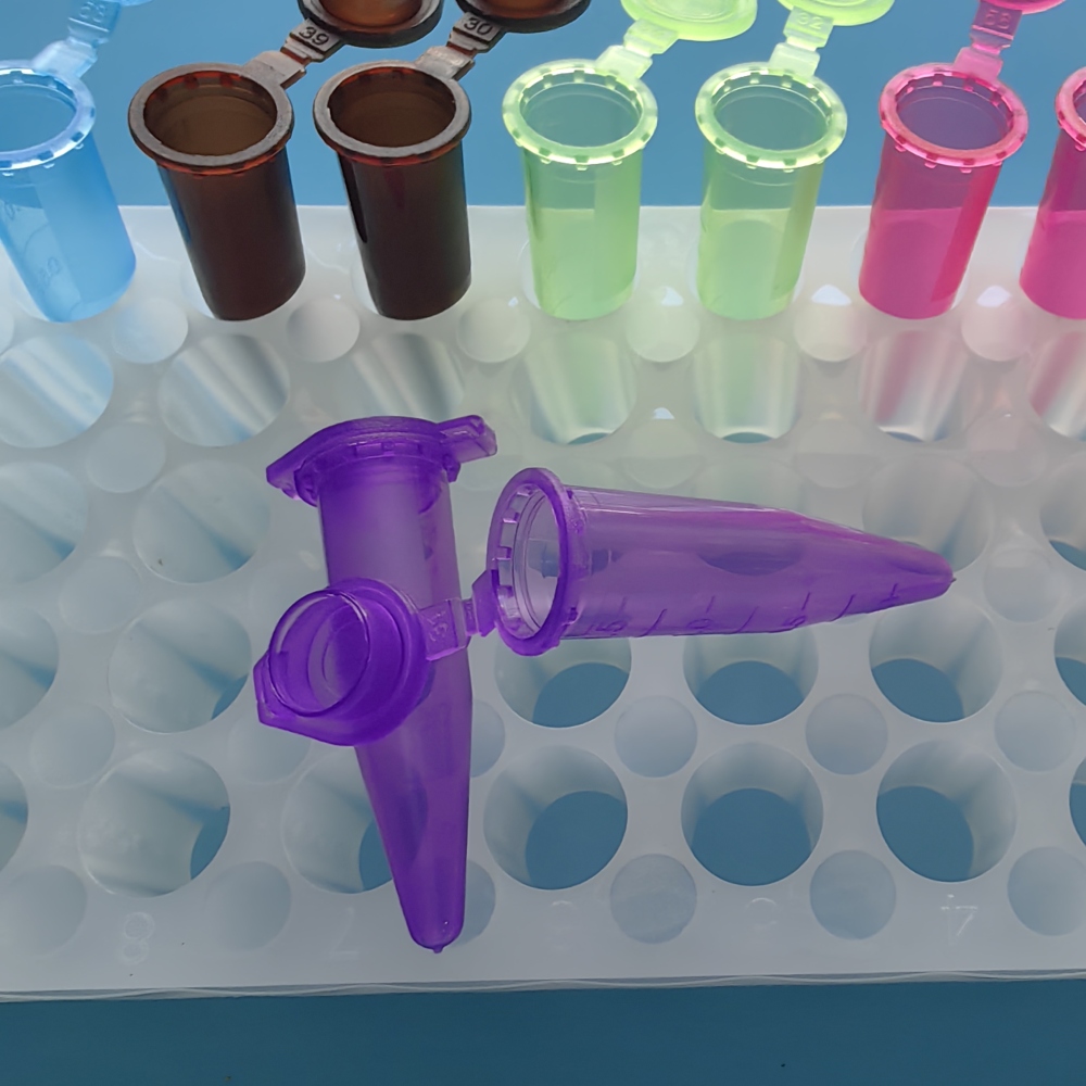 MUHWA 500 PCS Polypropylene Graduated Microcentrifuge Tubes with Snap Cap, 1.5ML Micro Test Tubes Conical Microtube Sample Vial for Laboratory