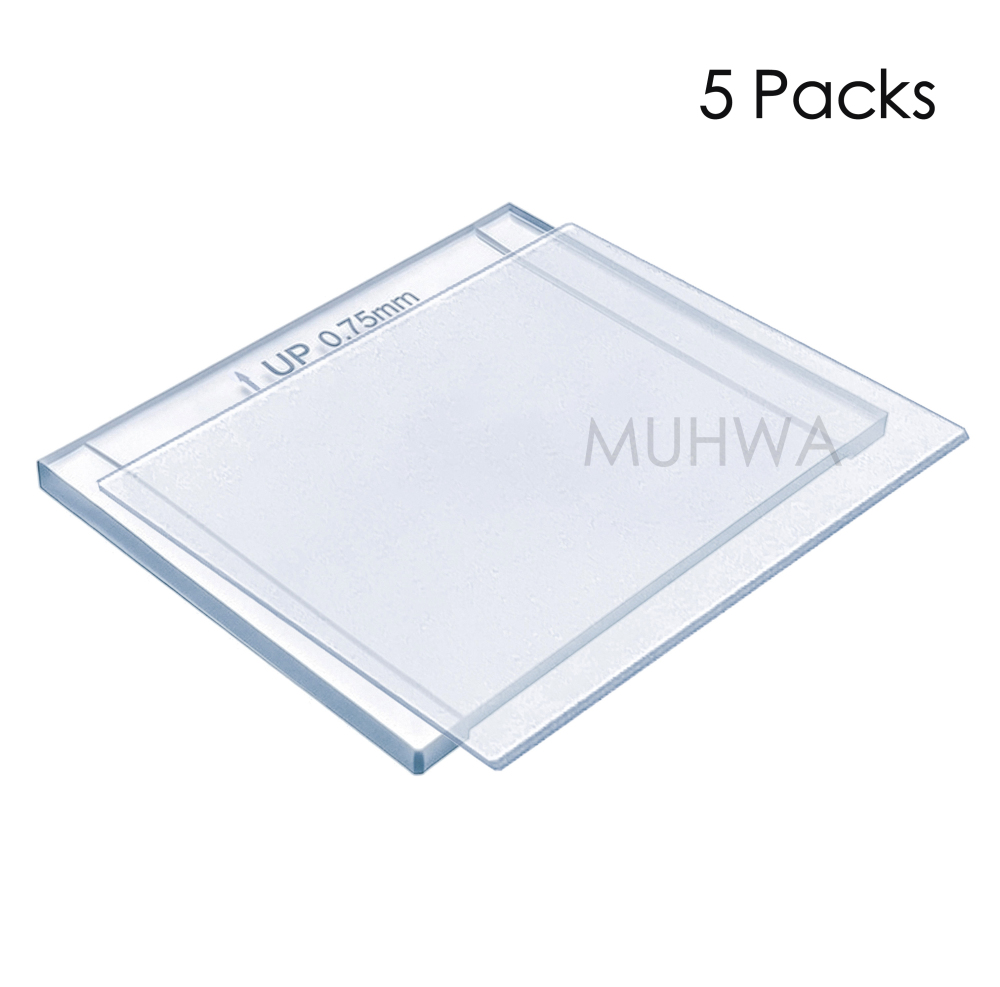 MUHWA Mini-PROTEAN Spacer Plates with 0.75mm/1.0 mm/1.5mm Integrated Spacers and Short Plates, Pkg of 5 Sets