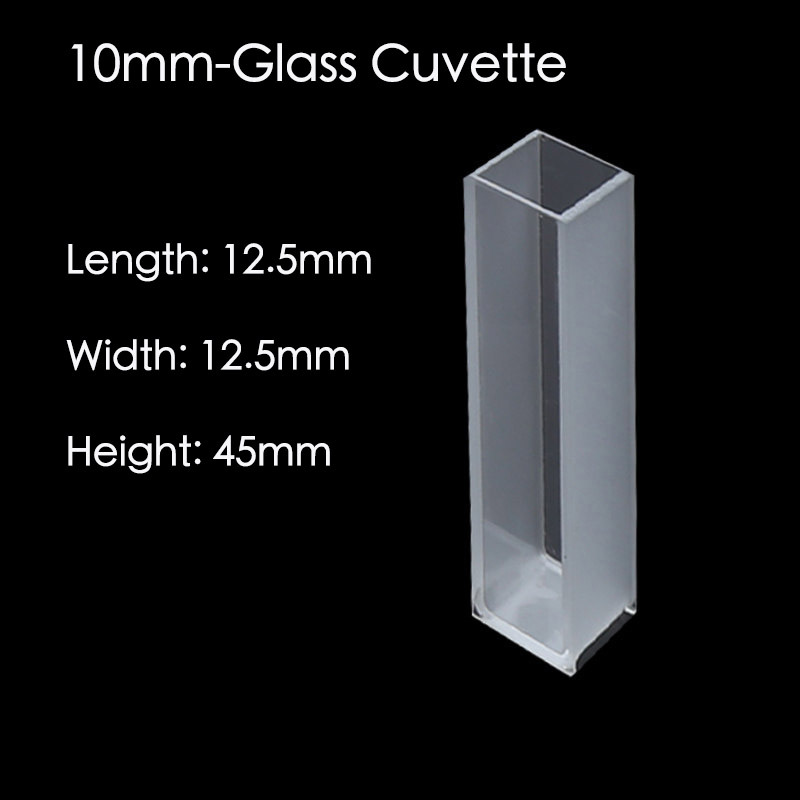Optical Glass Cuvette, 5/10/20/30/40/50mm Spectrometer Cell Cuvettes 10pcs/box