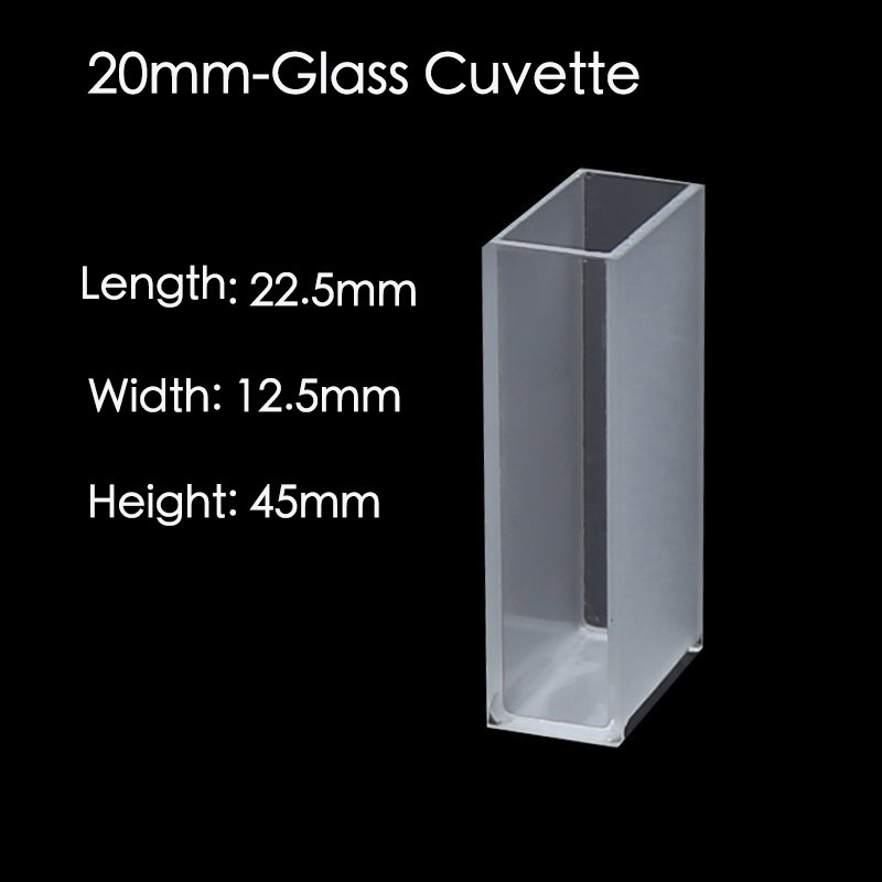 Optical Glass Cuvette, 5/10/20/30/40/50mm Spectrometer Cell Cuvettes 10pcs/box