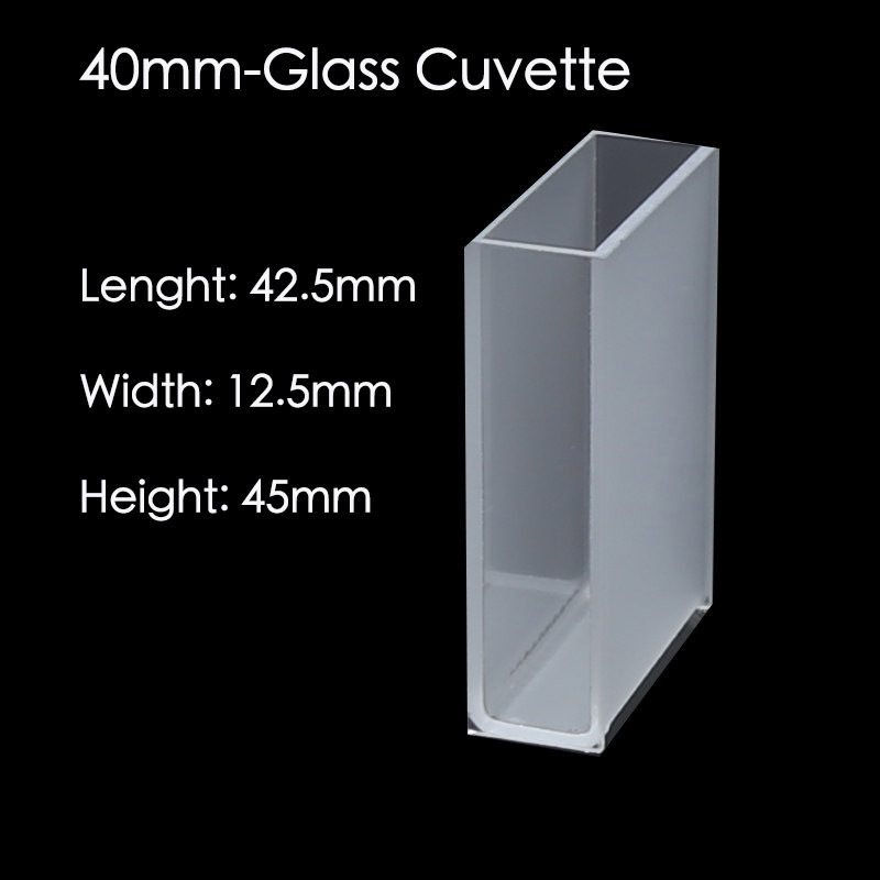 Optical Glass Cuvette, 5/10/20/30/40/50mm Spectrometer Cell Cuvettes 10pcs/box