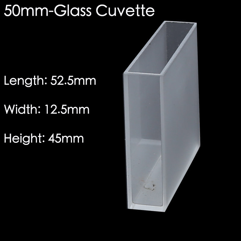 Optical Glass Cuvette, 5/10/20/30/40/50mm Spectrometer Cell Cuvettes 10pcs/box