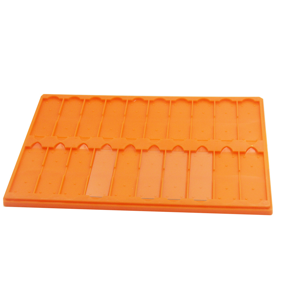Plastic Microscope Slide Tray - 20 Capacity, Stackable
