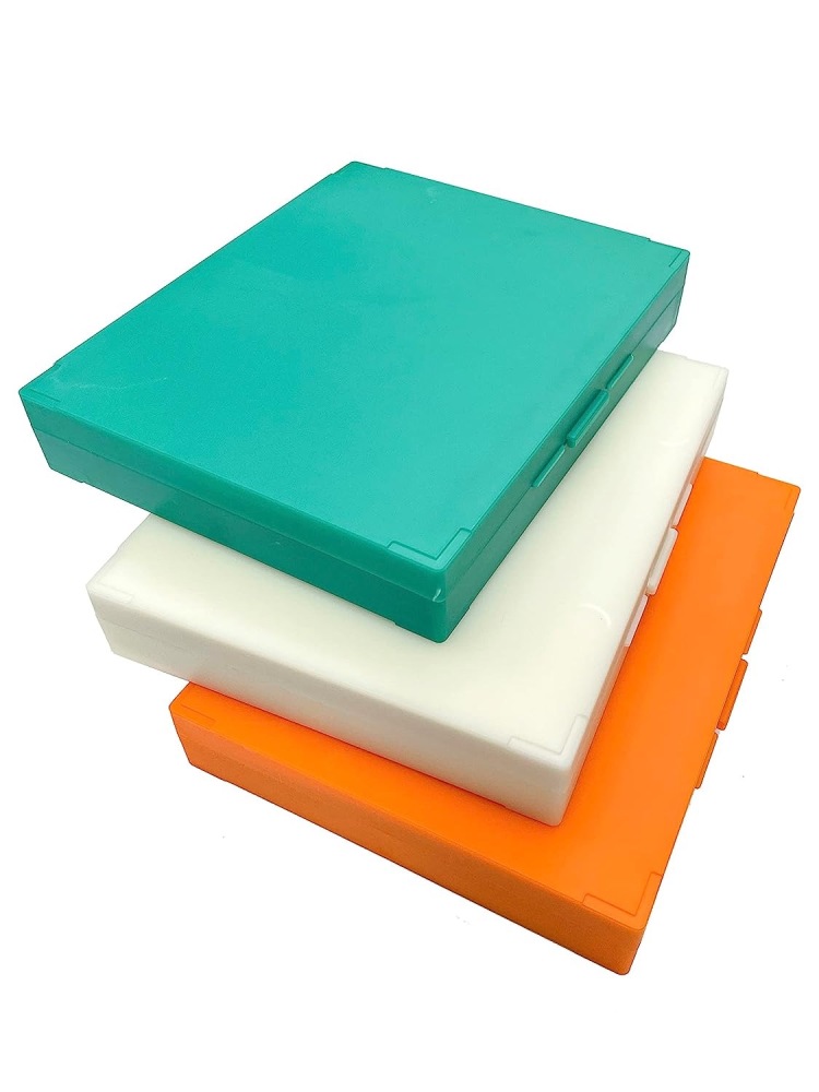 MUHWA 100-Place Plastic Microscope Slide Storage Box