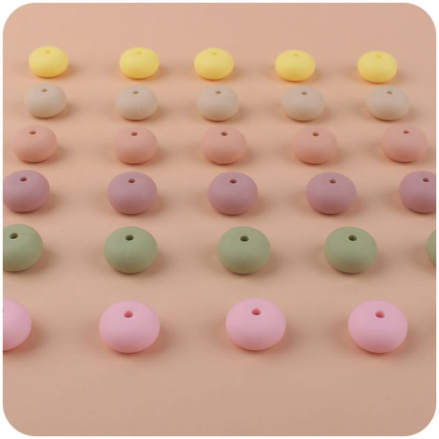 Aiyue 15mm Silicone Baby Teething Abacus Beads Wholesale