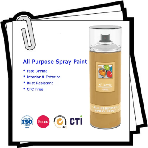400ML Colorful All Purpose Acrylic Spray Paint for Indoor / Outdoor Custom Color