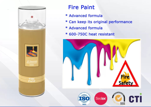 Heat Resistance Acrylic Spray Paint / Silicone Resin Fireproof Paint Spray 650℃ ~ 700℃
