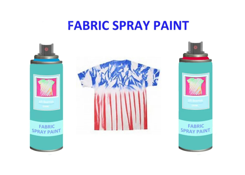 Non toxic UV Resistance Fabric Spray Paint for Clothes , Waterproof Liquid Paint Spray