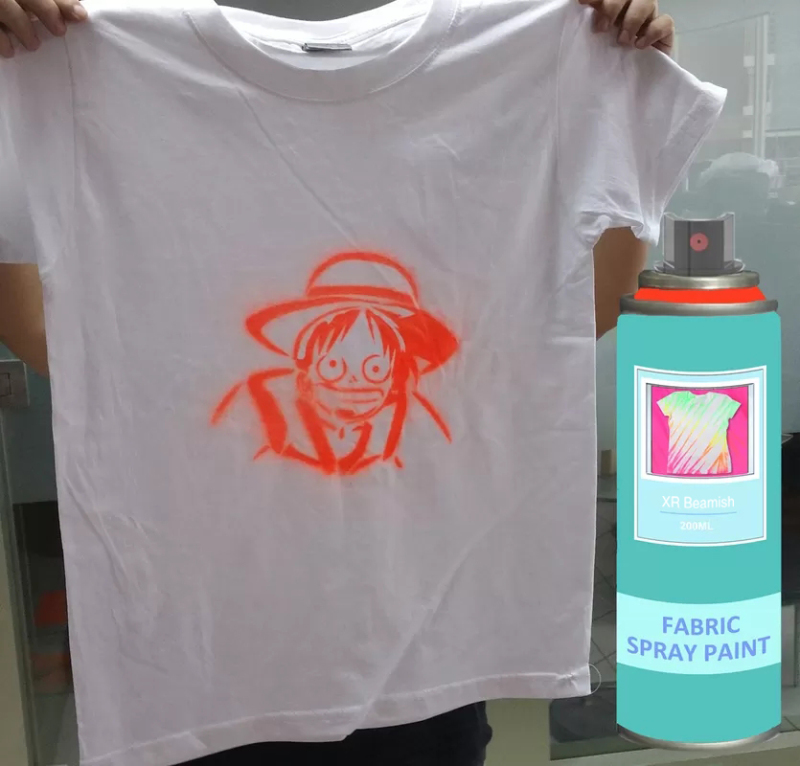 Silver Outdoor Fast Drying Fabric Spray Paint Male Valve 200Ml / Can