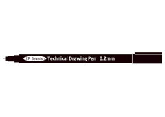 Waterproof and Lightfast Technical Drawing Pens with Pigment Ink and Strong PP Barrel