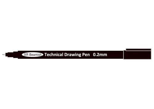 Waterproof and Lightfast Technical Drawing Pens with Pigment Ink and Strong PP Barrel