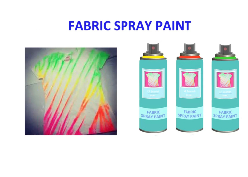 Colorful White Black Silver Fabric Paint Spray for Textile DIY T Shirt Use Eco - friendly
