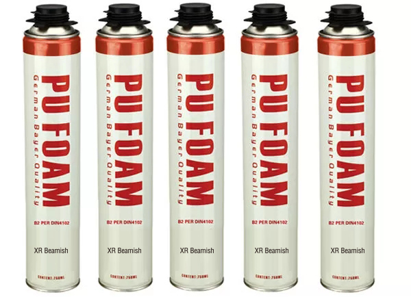 Fire Resistant PU Foam Spray Insulation Multi-purpose XR Beamish Polyurethane Foam