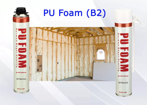 Nonflammable PU Foam Insulation Spray B2 Aristo Multi Purpose Foam Spray Can