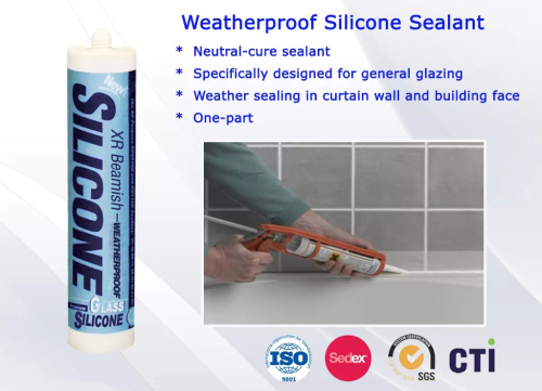 Weatherproof Anti-fungus Liquid Neutral Silicone Sealant for Construction / Fiber &amp; Garment