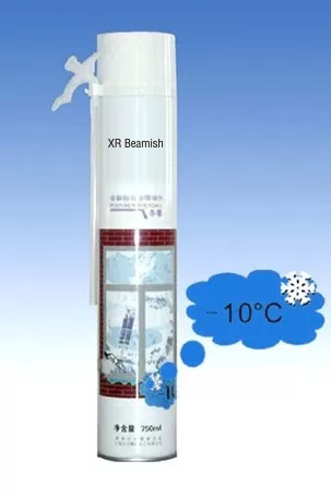 High Density Winter Type Polyurethane Foam Spray Can with Straw / Gun Nozzle