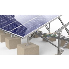 Concrete Foundation Rooftop racking system