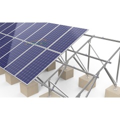 Concrete Foundation Rooftop racking system