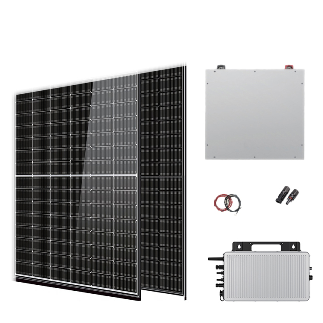 OEM Installation Balcony Solar System Kit 800W Micro Inverter with Battery Energy Storage
