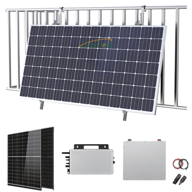 OEM Installation Balcony Solar System Kit 800W Micro Inverter with Battery Energy Storage