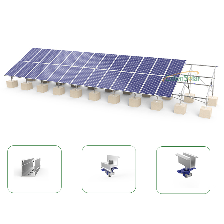 Easy Install Mg-Al-Zn Coating Ground Mounting System Solar Racking Systems for Panel Support Solar Ground Panel Mount