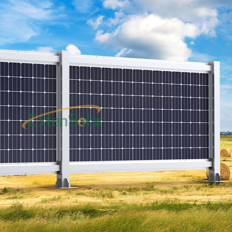Solar Fence Ground Rack Vertical Solar Farm Mounting System