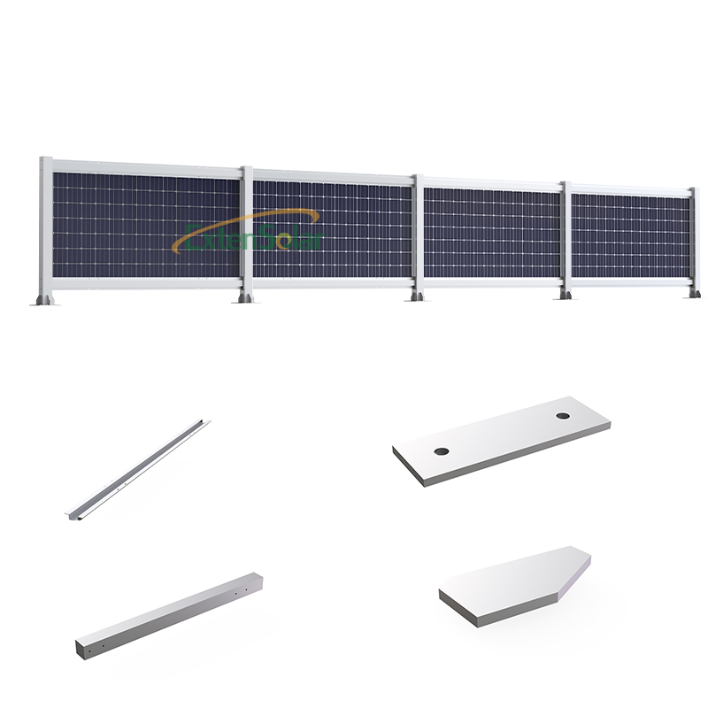 Solar Fence Ground Rack Vertical Solar Farm Mounting System