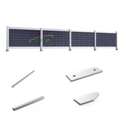Solar Fence Ground Rack Vertical Solar Farm Mounting System