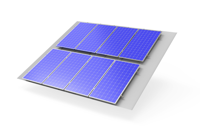Aluminum Alloy  flat roof solar mounting  system