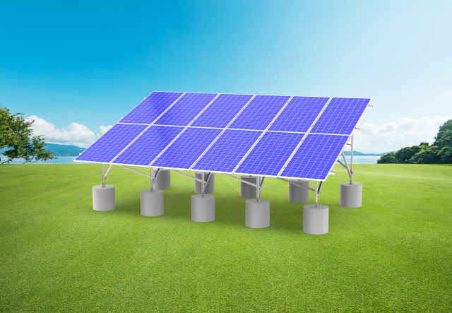 Solar Ground Mounting System, made from Mg-Al-Zn Coating or Q235B carbon steel
