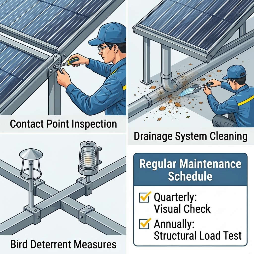 solar tile roof mounting maintain