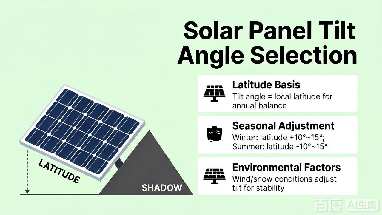 Selecting the Tilt Angle for Solar Panels
