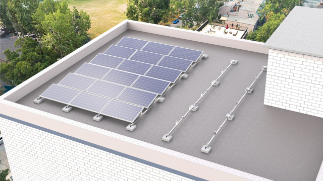 Flat Roof PV Solar Panel Mounting System
