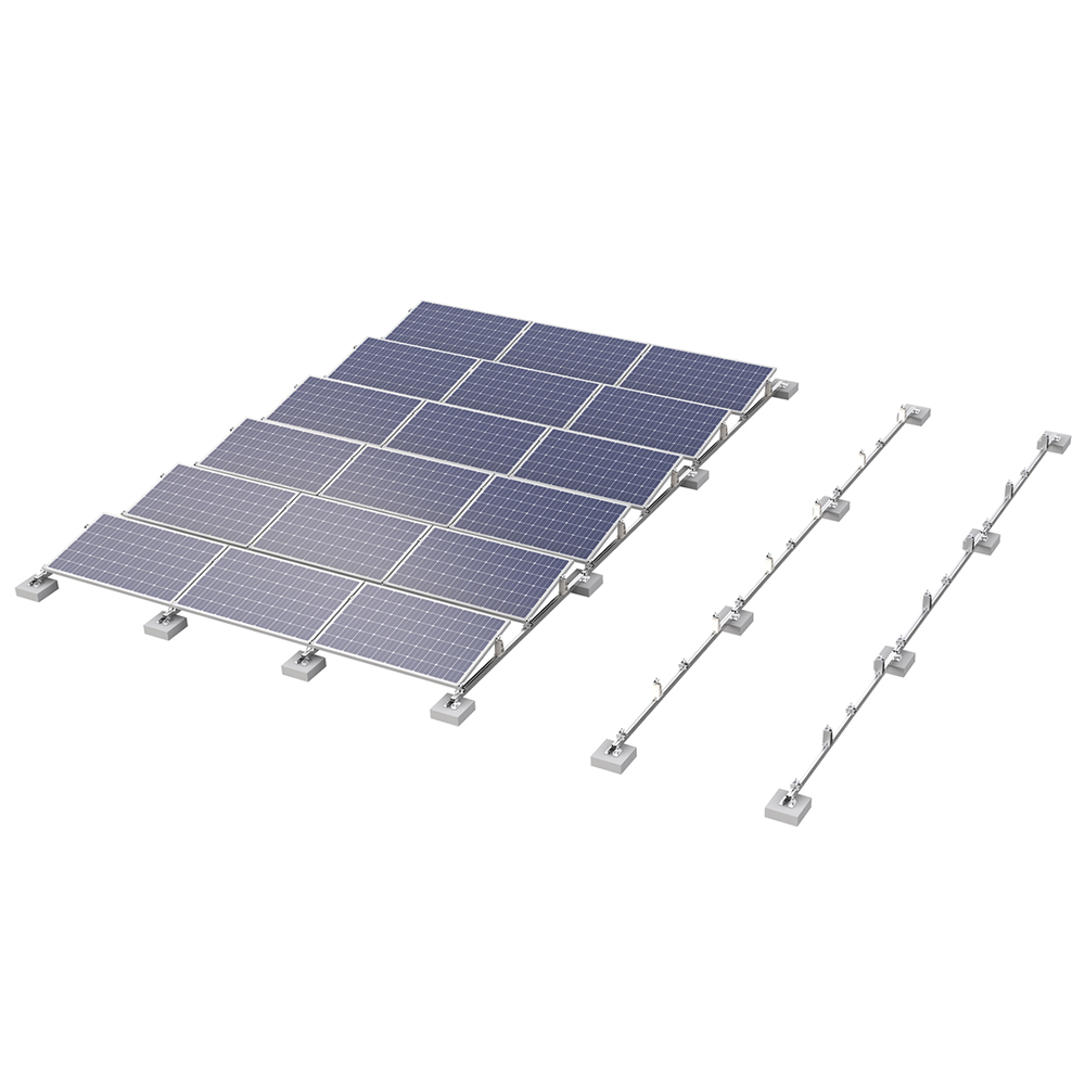Flat Roof PV Solar Panel Mounting System