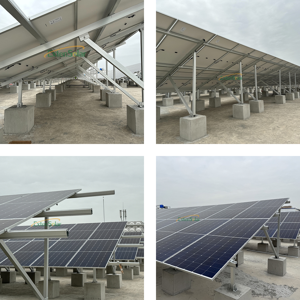 Vertical Ballasted Ground Mount Solar Racking