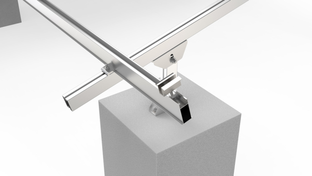 Vertical Ballasted Ground Mount Solar Racking
