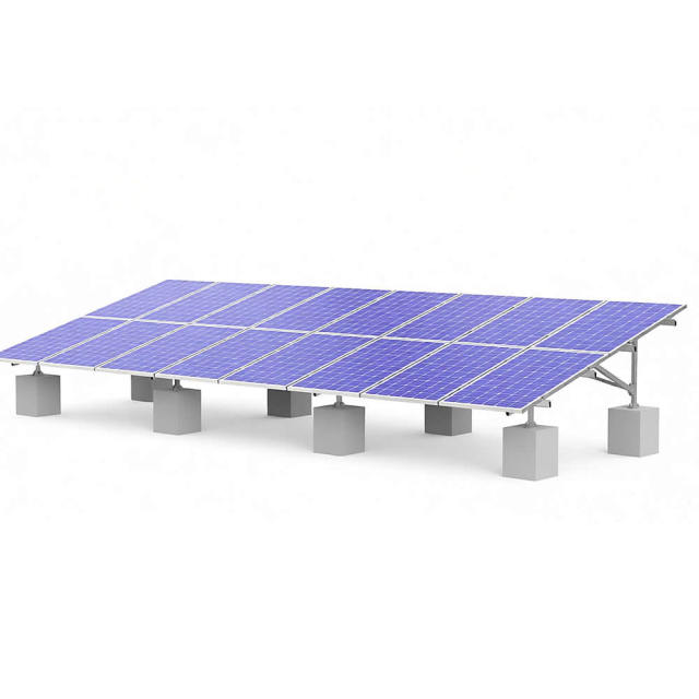 Vertical Ballasted Ground Mount Solar Racking