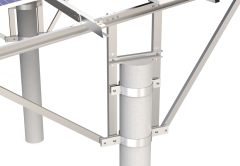 Carbon Steel Solar Panel Pole Mount