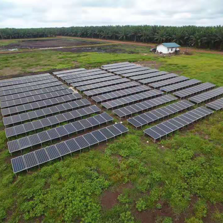 Screw Piles Aluminum Solar Panel Ground Mount Rack