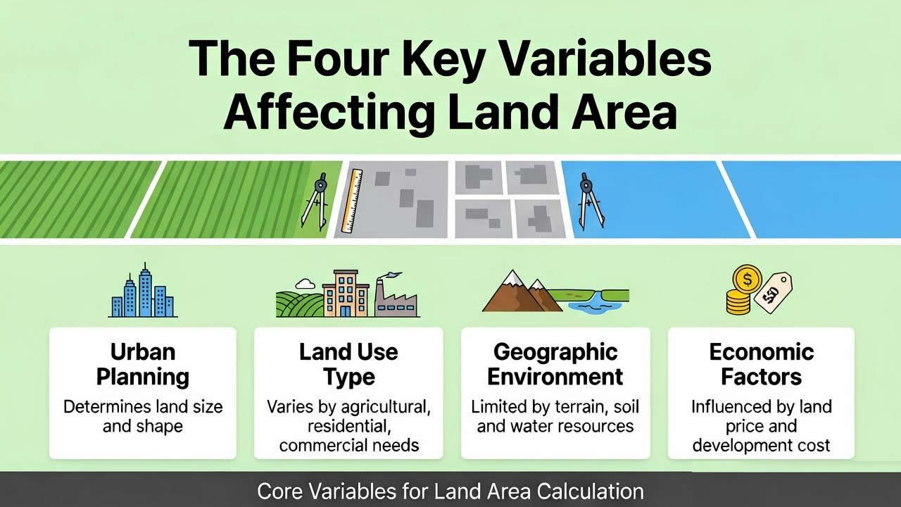 The Four Key Variables Affecting Land Area