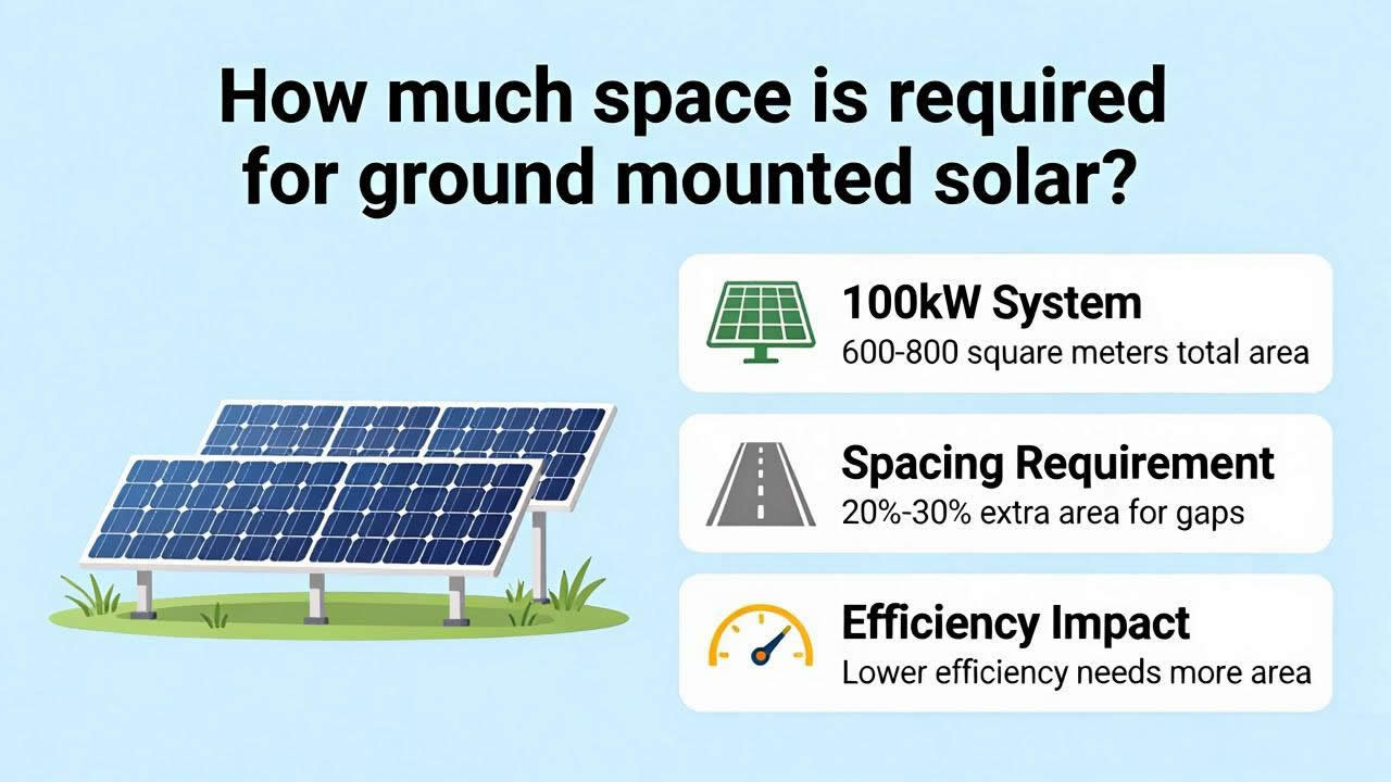 How Much Space is Required for Ground Mounted Solar