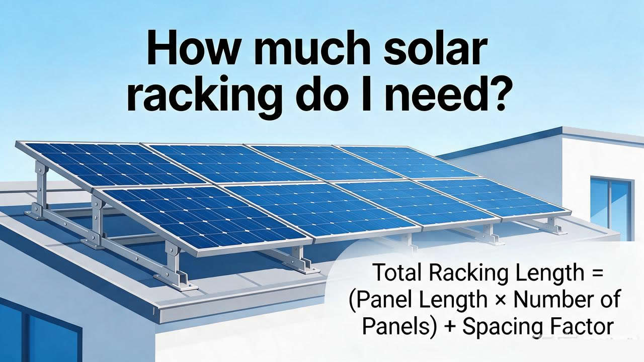 How much solar racking do I need