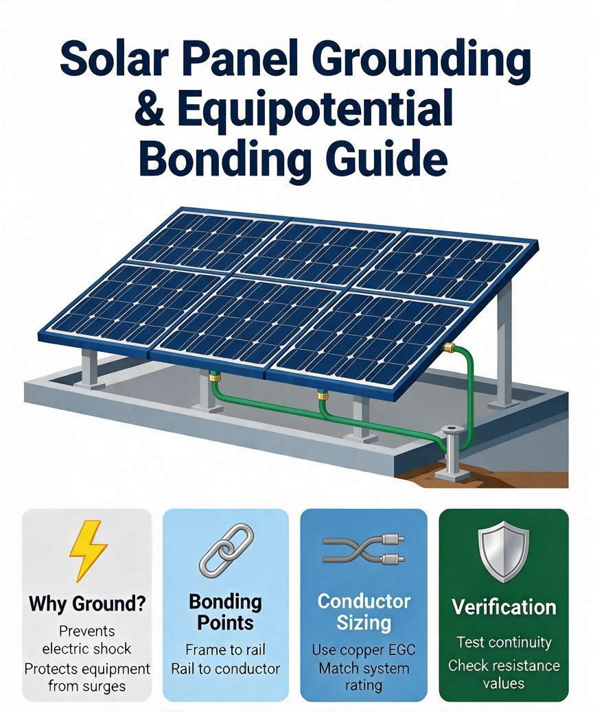 Solar Panel Grounding and Bonding: A Practical Guide